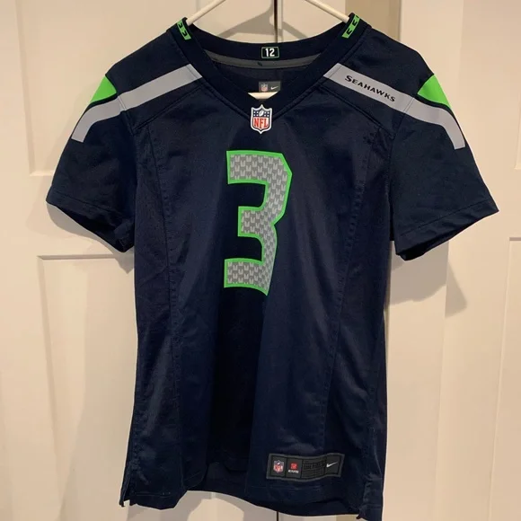Nike Blue and Green Seahawks Jersey - Picture 1 of 7
